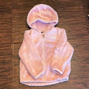12-18 month north face pink fleece coat